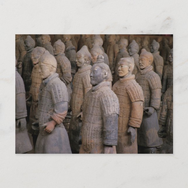 Terra Cotta-Krieger in Kaiser Qin Shihuangs Postkarte (Vorderseite)