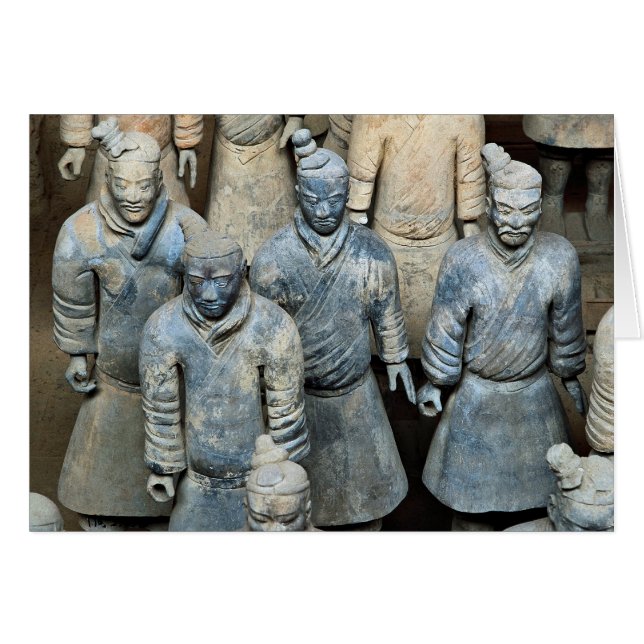 Terra-cotta-Krieger, Xi'an, China (Vorderseite (Horizontal))