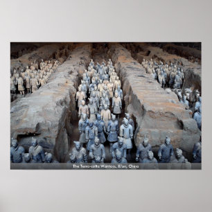 Terra-cotta-Krieger, Xi'an, China Poster