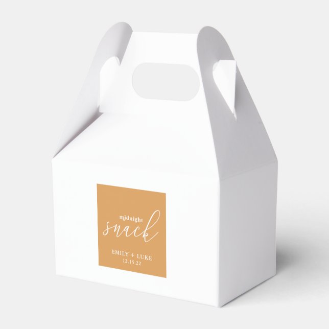 Terra Cotta Midnight Snack Custom Wedgable Geschenkschachtel (Vorderseite)