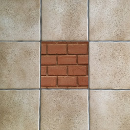 Terra Cotta Orange Red Brick DIY Hintergrund Fliese