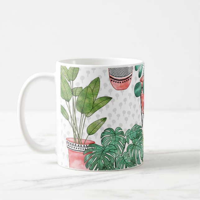 Terra Cotta Pflanze Pots Pattern. Kaffeetasse (Links)