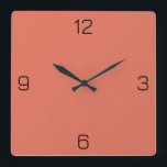 Terra Cotta Red E2725B Farbe Wählen Sie die Option Quadratische Wanduhr<br><div class="desc">Fügen Sie einen Namen, Initialen oder Text hinzu, oder behielt Sie die Farbe alleine. Farbkoordinaten mit anderen Elementen des Ladens basierend auf dem Namen und dem HEX-Code (sechsstellige Hex-Triole). Verwenden Sie diesen Code, um andere Elemente zu mischen, zu ergänzen und anzupassen, um diese zu ergänzen oder um anderen Auflistungen hinzuzufügen....</div>