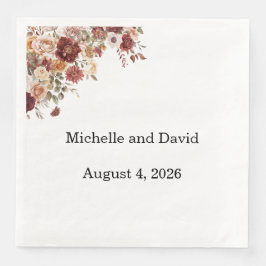 Terra Cotta Wedding, Reception, Dinner Napkins Serviette
