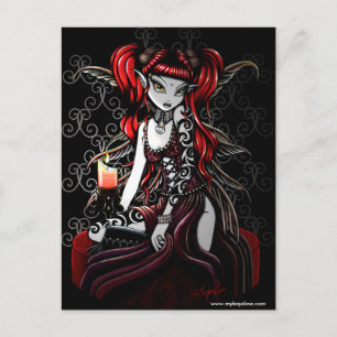 Terra Darkness Fire Fairy Postcard Postkarte