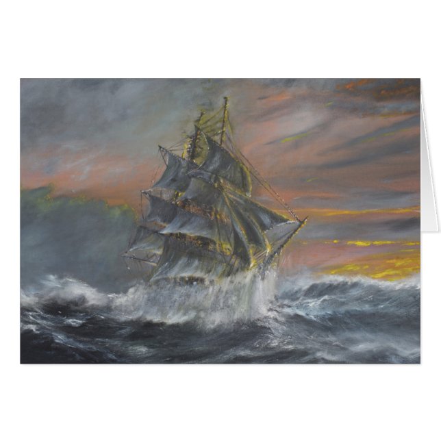 Terra-Nova geht in eine heftige Sturm-Dämmerung (Vorderseite (Horizontal))