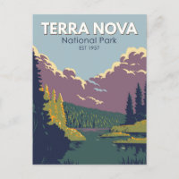 Terra Nova Nationalpark Kanada Reisen Kunst Vintag