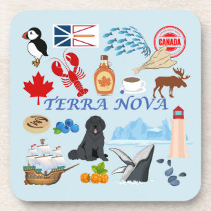 Terra Nova Neufundland Getränkeuntersetzer