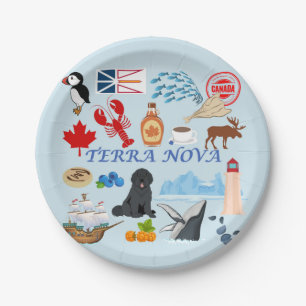 Terra Nova Newfundland Pappteller