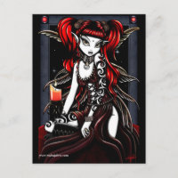 Terra Red Tattoo Fairy Postcard