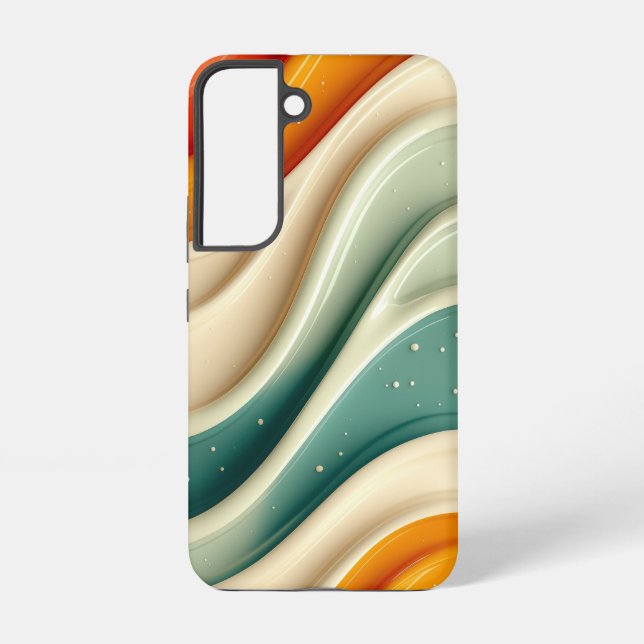 Terra Waves Phone Case Samsung Galaxy Hülle (Rückseite)