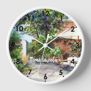 Terrace of The Manor House, York Wanduhr