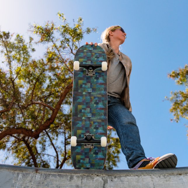 Terraced Garden: Klees Moderne Kunst Skateboard (Außenbereich 1)