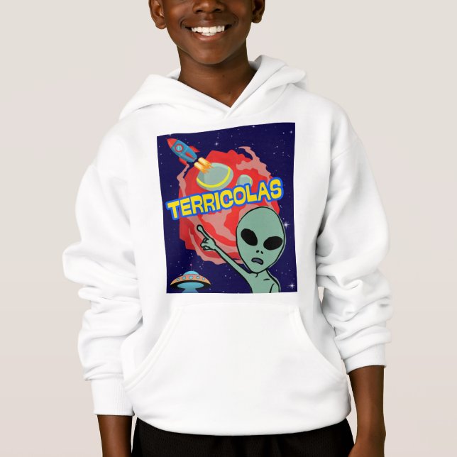 Terracolas - Alien-Angst vor Menschen Hoodie (Vorderseite)