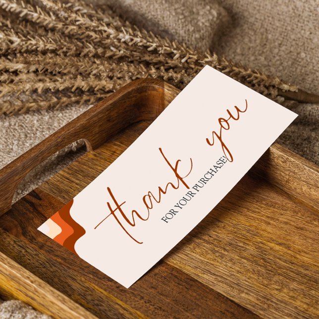 Terracota Bestellung Vielen Dank für Ihr kleines B (Terracota Order Thank You Small Business Marketing)