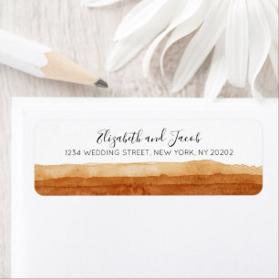 Terracotta Abstrakt Wüste Watercolor Boho Wedding