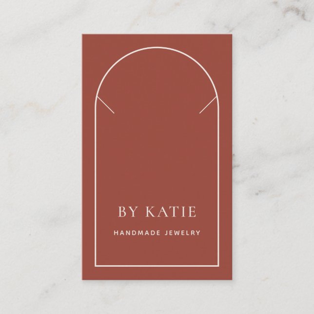 Terracotta Arch Business-Netzwerkkarte Visitenkarte (Vorderseite)