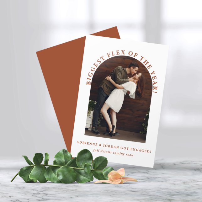 Terracotta Arch Foto Verlobung Ankündigung (Von Creator hochgeladen)