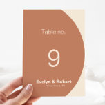 Terracotta Arch Minimalistisch Tischnummer<br><div class="desc">Diese minimalistische,  Terrakotta Bogen formale Hochzeit ist perfekt für eine rustikale Hochzeit. Das Design bietet einen schönen Schriftart,  um Ihre Veranstaltung zu verzieren.</div>