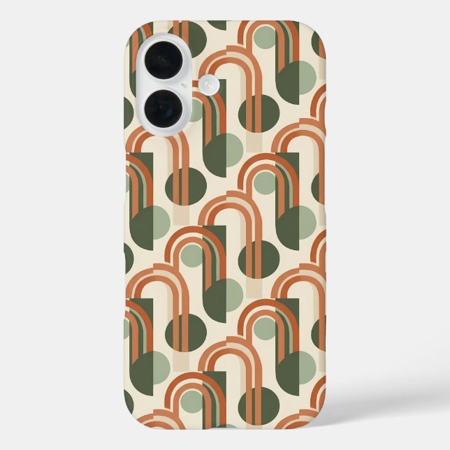 Terracotta Arch Pattern Phone Case (Rückseite)