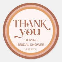 Terracotta Arch Typografy Brautparty Vielen Dank