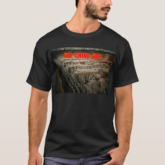 Terracotta Army China - Pro Foto T-Shirt (Vorderseite)