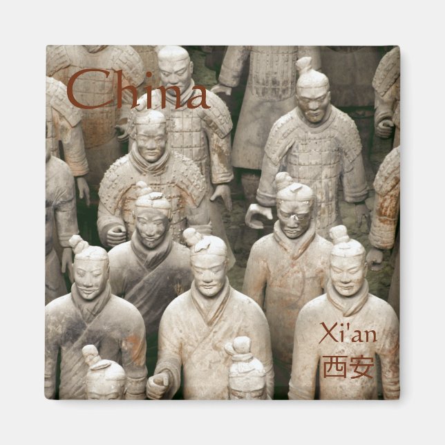Terracotta-Army in Xi'an / 西安 China Magnet (Vorne)