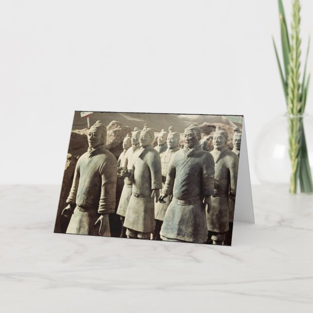 Terracotta Army, Qin Dynastie, 210 v. Chr.; Kriege Karte (Vorderseite)