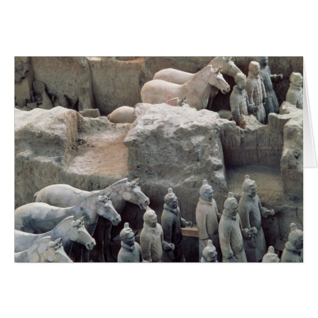 Terracotta Army, Qin Dynasty, 210 v. Chr. (Vorderseite (Horizontal))