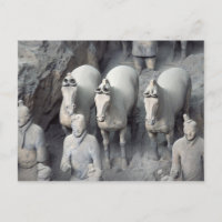 Terracotta Army, Xian, China, Postcard