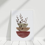 Terracotta auf dem Abstrakten Wasser Poster<br><div class="desc">Dieses Watercolor Terracotta Abstrakte Blumenpots Art Poster ist eine großartige Wahl für ein neutrales oder böhmisches Interieur.</div>