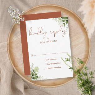 Terracotta auf dem Grün der Region Piazza della Ri RSVP Karte