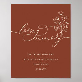 Terracotta auf dem Monte San Giorgio Poster