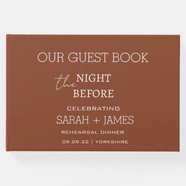 Terracotta auf dem Monte San Pietro Gästebuch (Vorderseite)