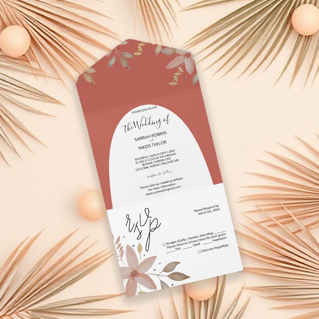 Terracotta auf dem Monte Tamaro All In One Einladung (Von Creator hochgeladen)