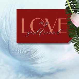 Terracotta auf dem Monte Tamaro LIEBE Rote Velvet Geschenkanhänger