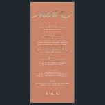 Terracotta auf dem Monte Tamaro Menükarte<br><div class="desc">Teil einer Sammlung *keine echte Folie</div>