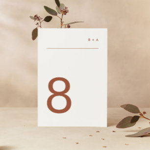 Terracotta auf dem Wasser Schlicht Moderne Kunst,  Tischnummer