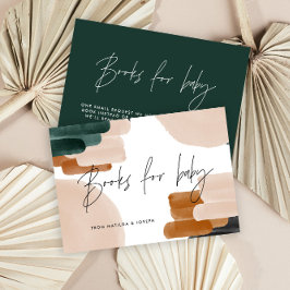 Terracotta Babyduschbücher für Babynahrung Mitteilungskarte