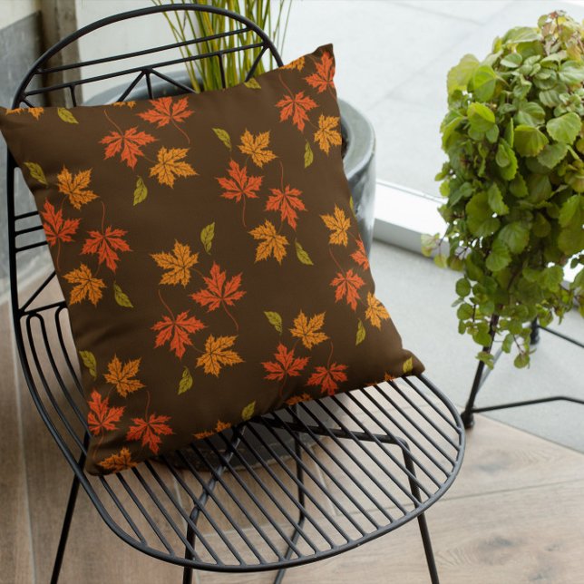 Terracotta-Blätter Fall Pumpkin Kissen (Von Creator hochgeladen)