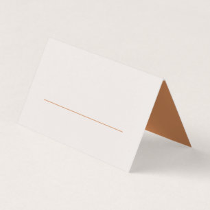 Terracotta-Blätter Moderne Hochzeitsszene Platzkar