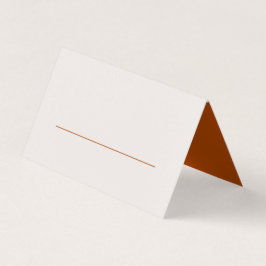 Terracotta-Blätter Moderne Hochzeitsszene Platzkar