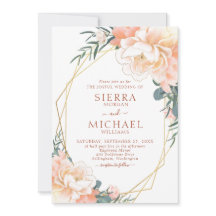 Terracotta Blush Gold Peach Cream Floral Wedding