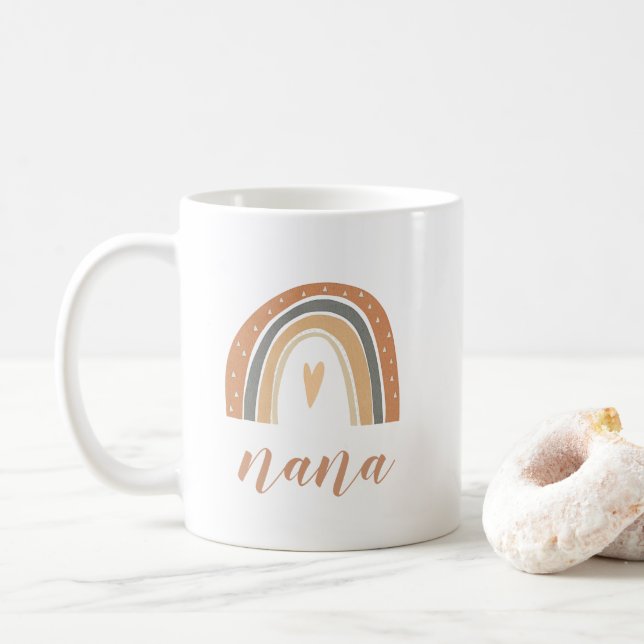 Terracotta Bohemisch Rainbow Nana Tasse für Oma (Mit Donut)