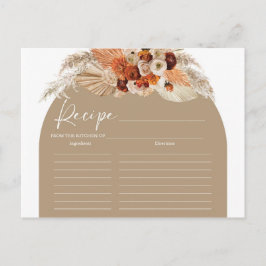 Terracotta boho arch verbrannte orangefarbene Reze Postkarte