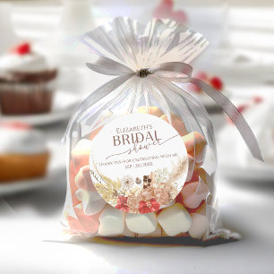 Terracotta Boho Brautparty danke Sticker