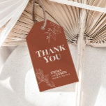Terracotta Boho Floral Wedding Gift Tags Geschenkanhänger<br><div class="desc">Boho Floral Geschenketiketts zeichnet sich durch einen boho Stil mit Blumenkunst und Terrakotta und Beige Farben aus.</div>