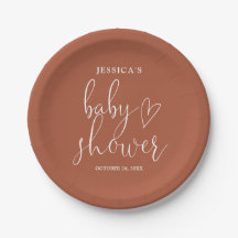 Terracotta Boho Gender Neutral Baby Dusche