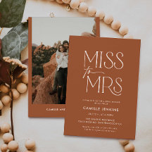 Terracotta Boho Minimal Brautparty