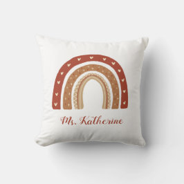 Terracotta Boho Rainbow Danke für Ihr Geschenk Kissen